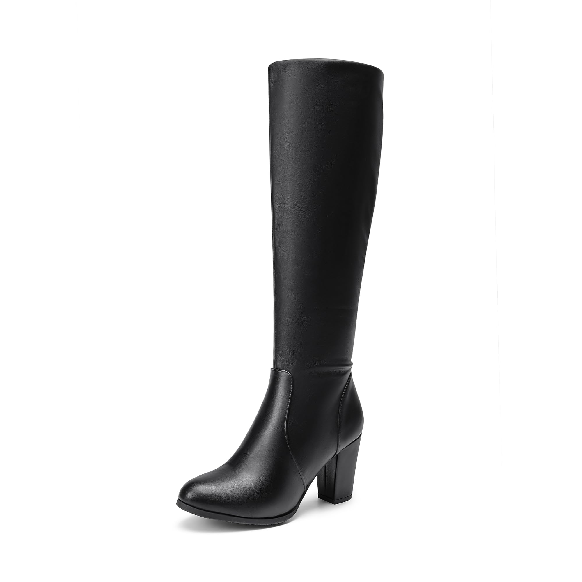 DREAM PAIRS Women's Chunky Heel Knee High Boots